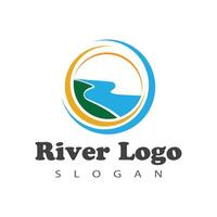 River icon illustration vector