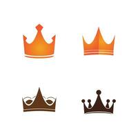 Crown Logo Template icon illustration design vector