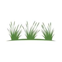 Grass logo template element and symbol vector