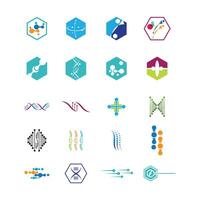 Molecule symbol logo template illustration design vector