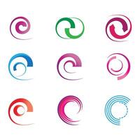 Circle logo template symbol element design vector