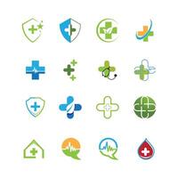 Medical Cross illustration Logo template design vector