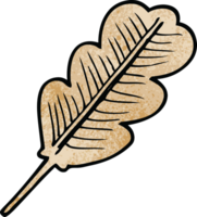 cartoon doodle of a fallen leaf png