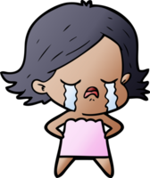 cartoon girl crying png