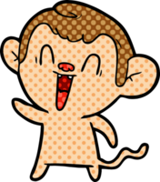 macaco rindo dos desenhos animados png