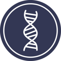 DNA chain circular icon symbol png