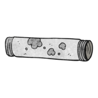 hand textured cartoon old pipe png