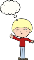 cartoon mean man with thought bubble png