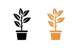 Indoor plant icon on white background. illustration in trendy flat style vector