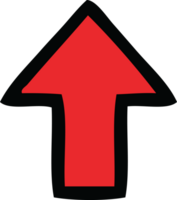 cute cartoon of a pointing arrow png