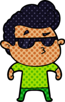 cartoon cool guy png