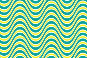 sencillo resumen Mar verde y amarillo color liso zig zag línea modelo Arte un vistoso ola con un modelo de olas ese decir olas vector