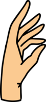 tätowieren im traditionell Stil von ein Hand png