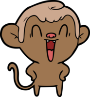 cartoon laughing monkey png