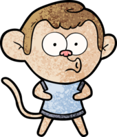 cartoon surprised monkey png