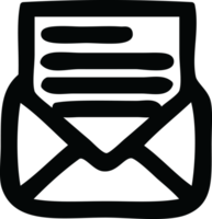 kuvert brev ikon symbol png