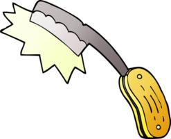 cartoon doodle sharp razor png