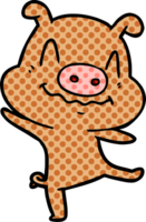 cartoon drunk pig png