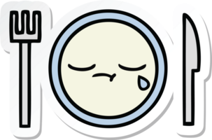 sticker van een schattig cartoon bord png