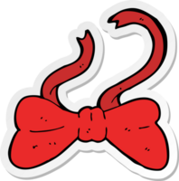 sticker of a cartoon bow png