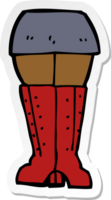 adesivo di un cartone animato gambe png