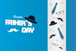 Happy Father's Day background design, vector