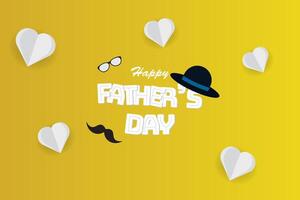Happy Father's Day background design, vector