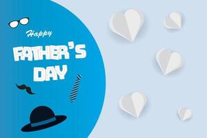 Happy Father's Day background design, vector