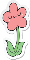 pegatina de una flor de dibujos animados png