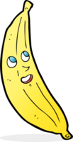 tecknad glad banan png