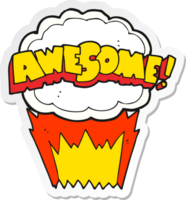 sticker of a awesome cartoon png