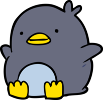 pingüino de dibujos animados lindo png