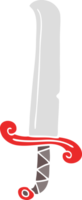 dessin animé doodle longue épée png