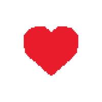 Set of hearts love on a white background. Old illustration in flat style. vector