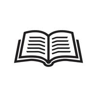 Book icon . A thin line sign. symbol illustration background design. vector
