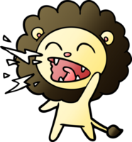 cartoon roaring lion png