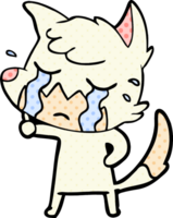 crying fox cartoon png