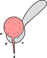 cartoon ice cream scoop png