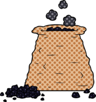 cartoon sack of coal png