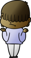 cartoon boy with untidy hair png