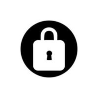 Lock icon . Closed illustration sign. Padlock symbol or logo. vector