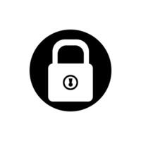 Lock icon . Closed illustration sign. Padlock symbol or logo. vector