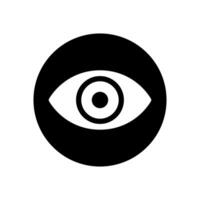 Eye icon. Human eye, vision and view illustration sign. Visible, sleep and medicine supervision observe, lens or cry symbols. vector