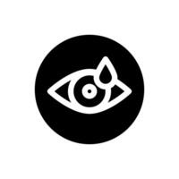 Eye icon. Human eye, vision and view illustration sign. Visible, sleep and medicine supervision observe, lens or cry symbols. vector