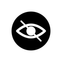 Eye icon. Human eye, vision and view illustration sign. Visible, sleep and medicine supervision observe, lens or cry symbols. vector