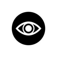 Eye icon. Human eye, vision and view illustration sign. Visible, sleep and medicine supervision observe, lens or cry symbols. vector