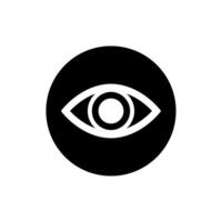 Eye icon. Human eye, vision and view illustration sign. Visible, sleep and medicine supervision observe, lens or cry symbols. vector