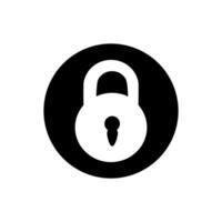 Lock icon . Closed illustration sign. Padlock symbol or logo. vector