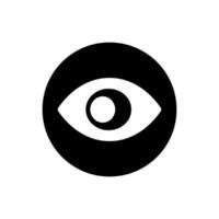 Eye icon. Human eye, vision and view illustration sign. Visible, sleep and medicine supervision observe, lens or cry symbols. vector