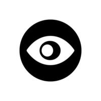 Eye icon. Human eye, vision and view illustration sign. Visible, sleep and medicine supervision observe, lens or cry symbols. vector